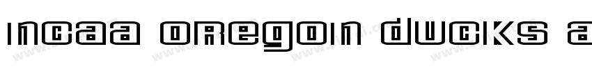 NCAA Oregon Ducks Au字体转换